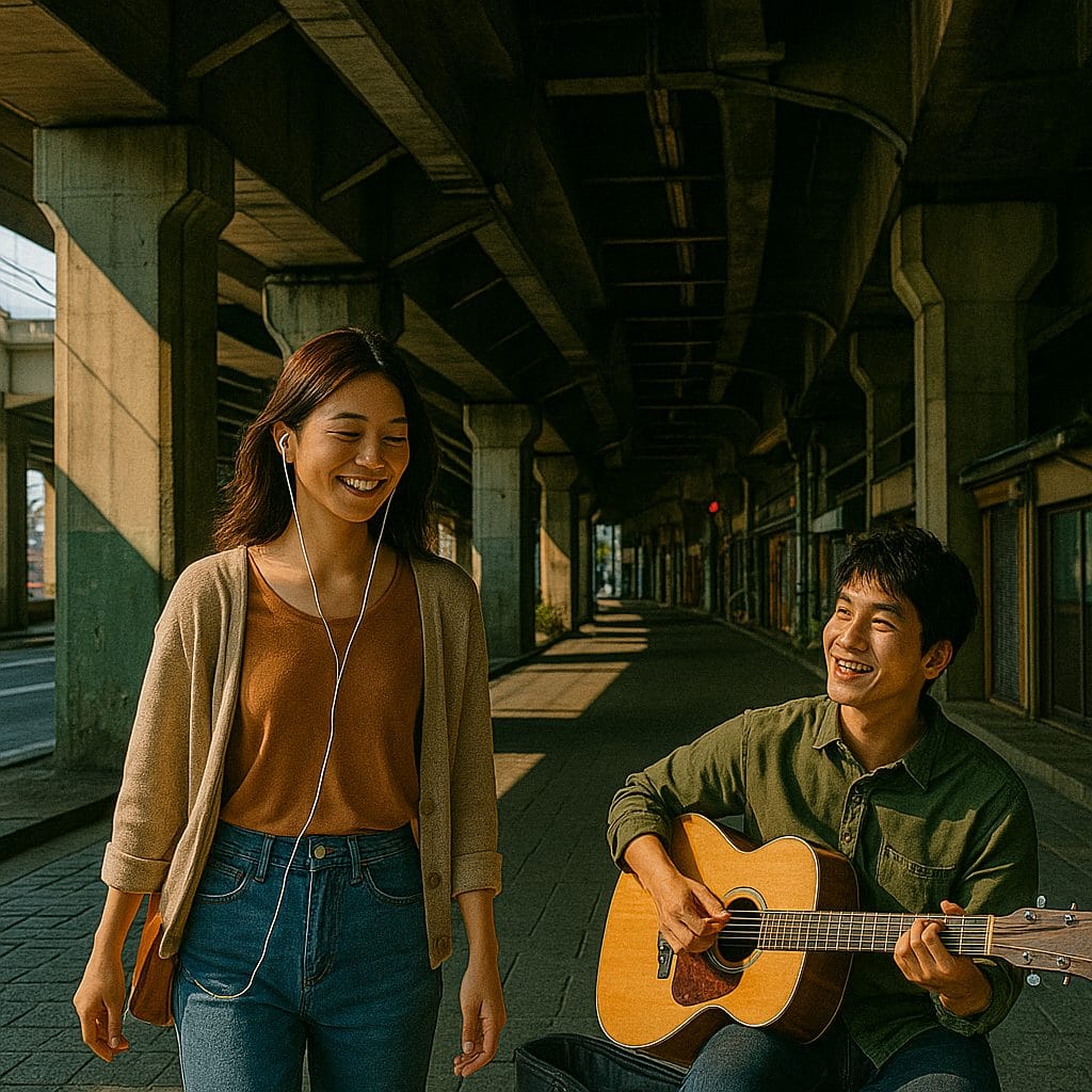 夕暮れの地下道のメロディ