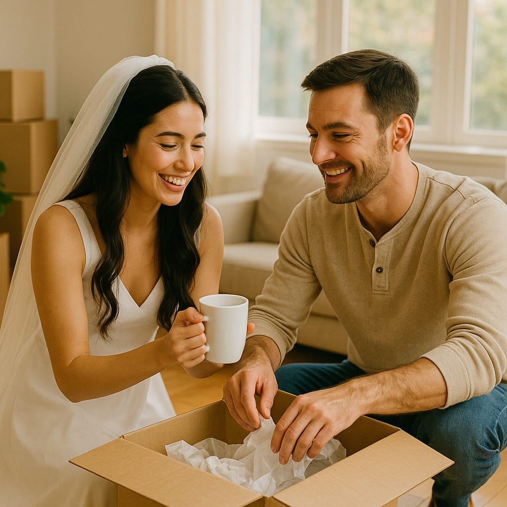 新婚の朝の始まり