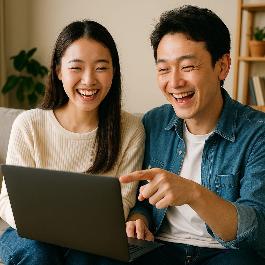 楽しげなリビングのひととき