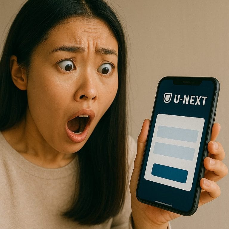 驚きの瞬間、U-NEXT画面