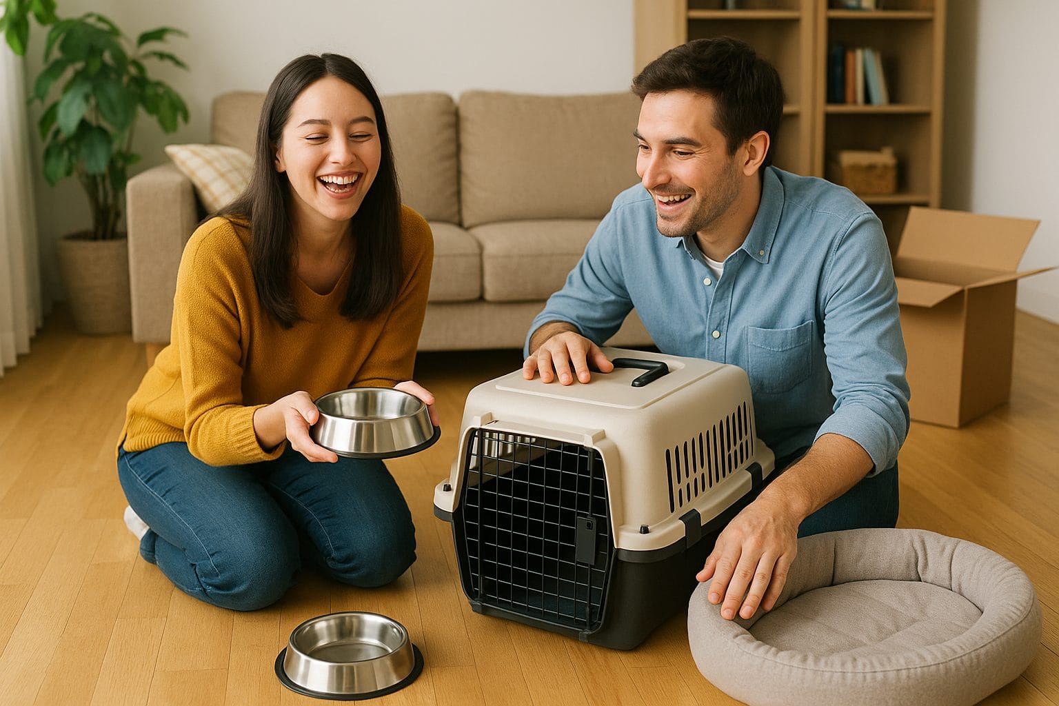 ペット準備の楽しきひととき