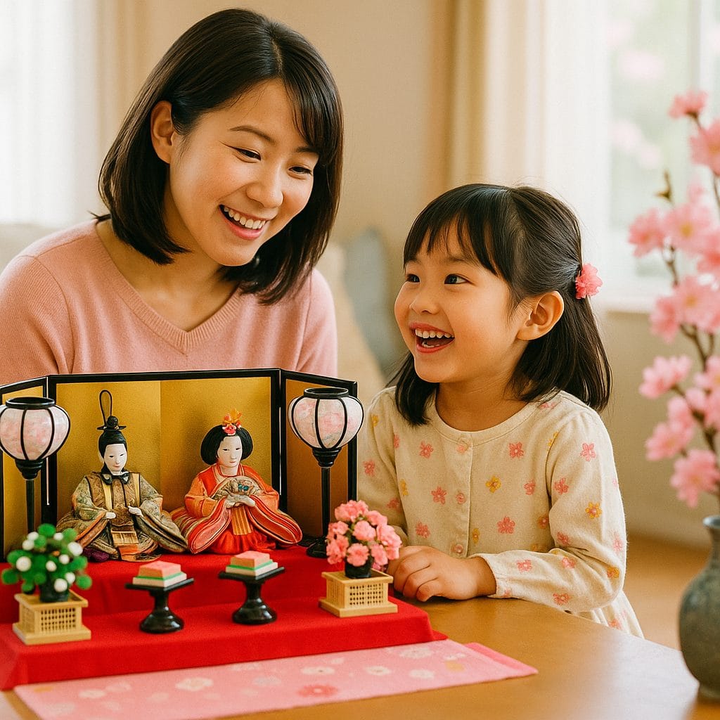 ひな祭りの祝福