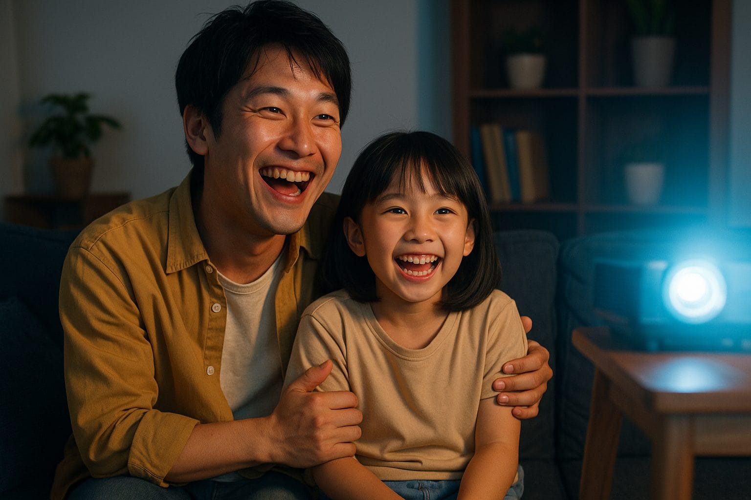 スマホからChromecastでテレビへU-NEXTをキャストするイメージ