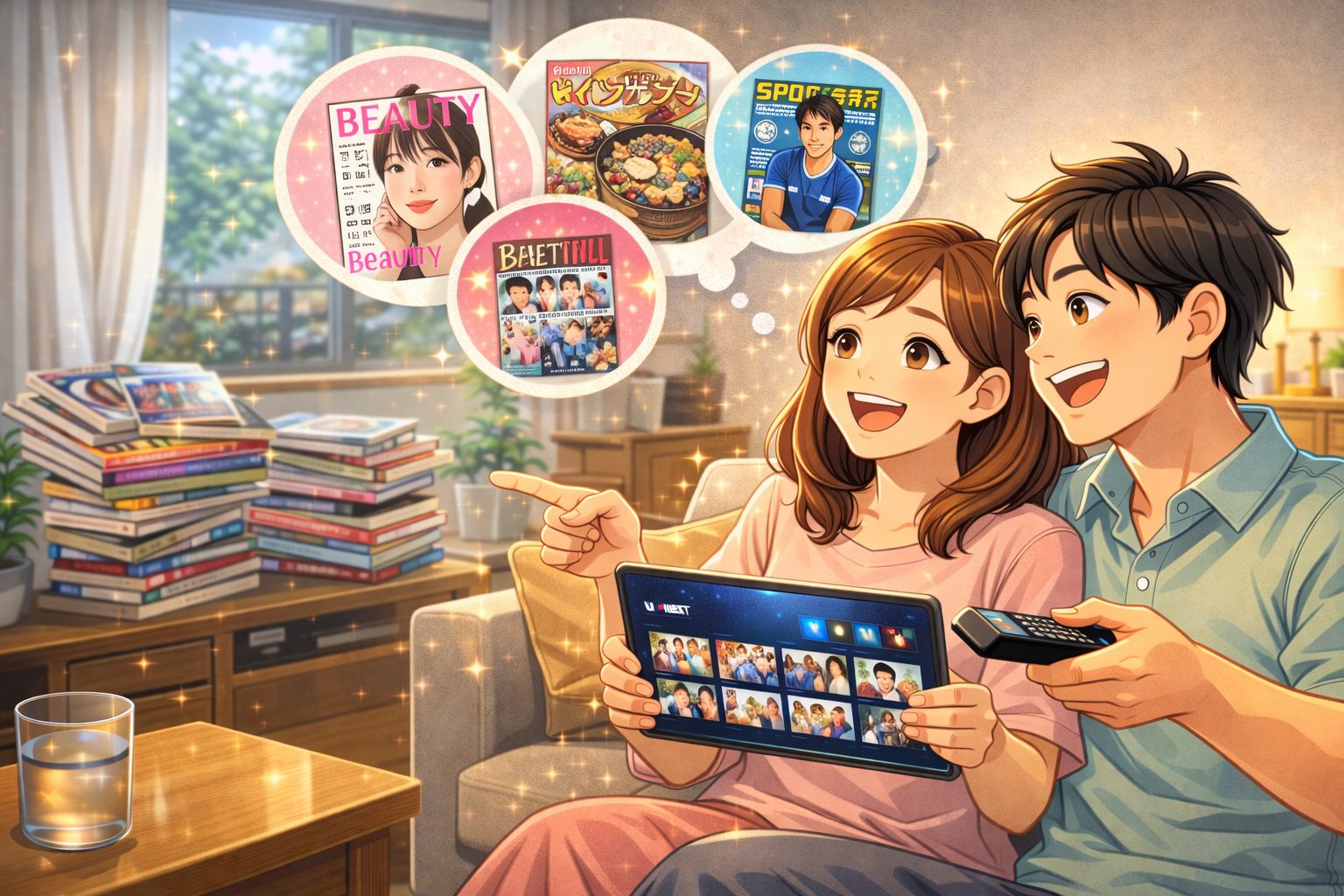 子ども向け視聴制限やキッズプロフィールを設定して安心して使うイメージ