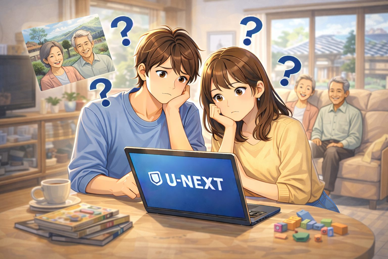 U-NEXTとHuluの料金・特徴を比較した図