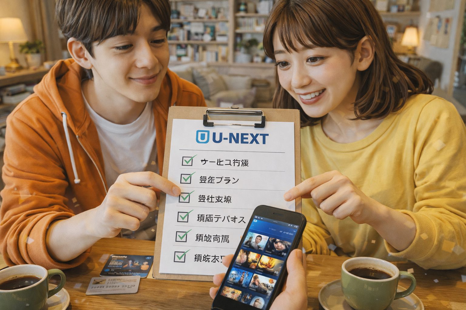 VOD初心者のための選び方チェックリスト（紙にメモするイメージ）