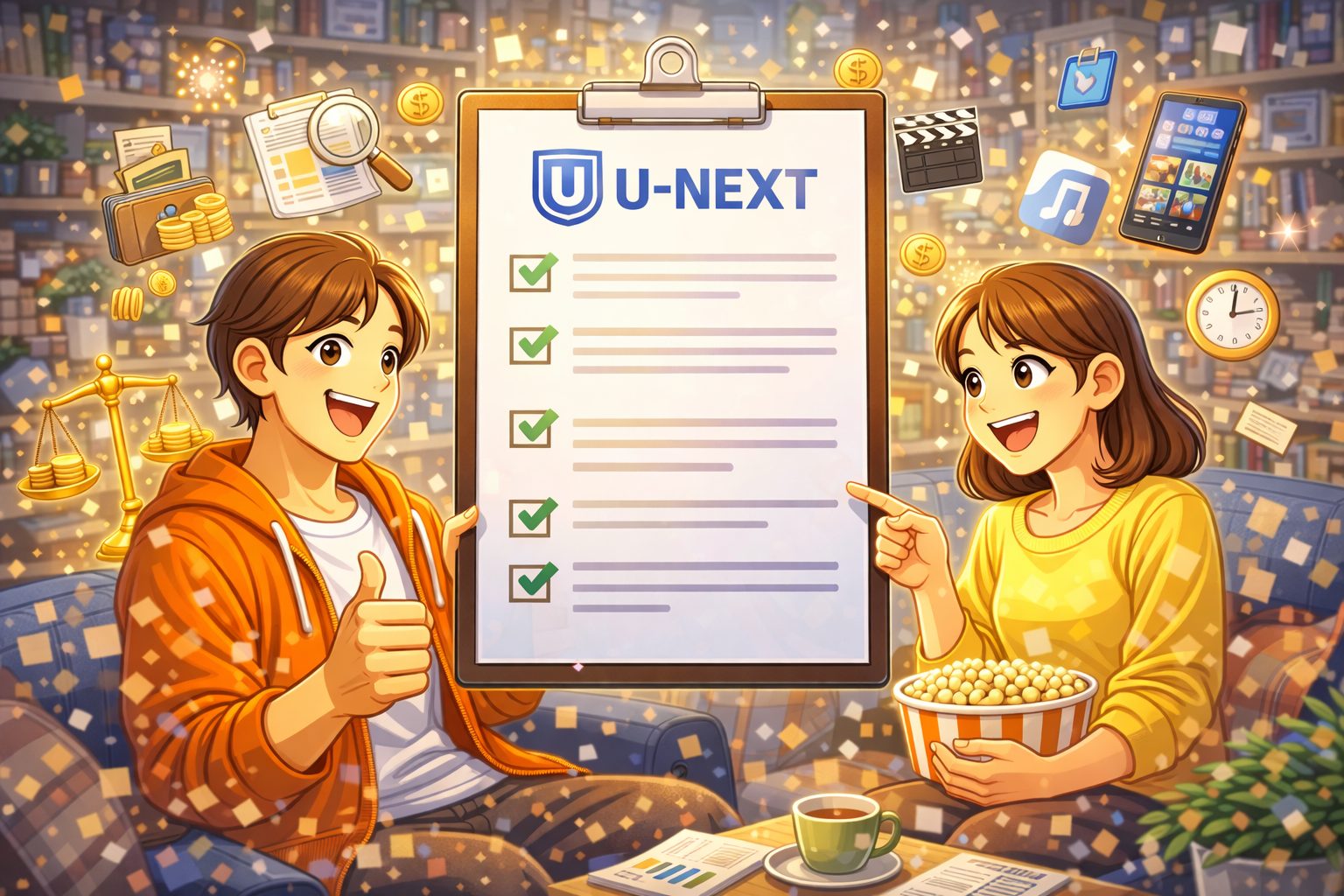 2社併用パターン別の月額費用イメージ（U-NEXT＋Netflixなど）